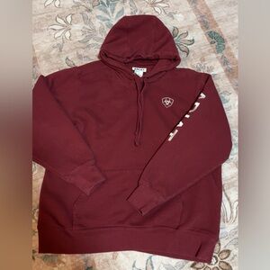 Women’s Ariat Red Full Length Pullover Hoodie